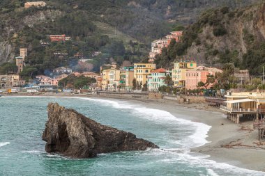 Monterosso al mare beach, cinque terre, İtalya