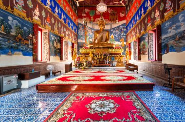 Chon Buri, Tayland, 21 Kasım 2021 Wat Klang Khlong Luang.