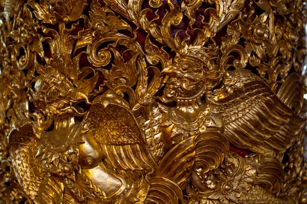 geleneksel Tay Sanat Tapınağı'nın duvarda, Tayland tarzı.