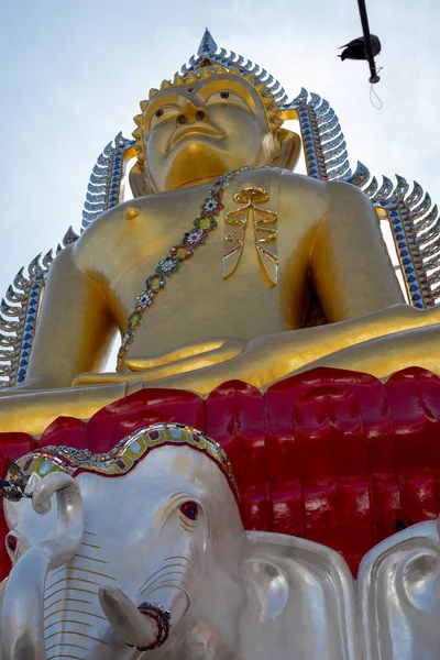 Bangkok Thailand June 2022 Wat Paknam Phasi Charoen Glass Chedi — Stock Fotó