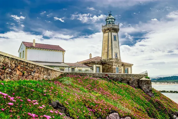 Deniz feneri - asturias, İspanya — Stok fotoğraf