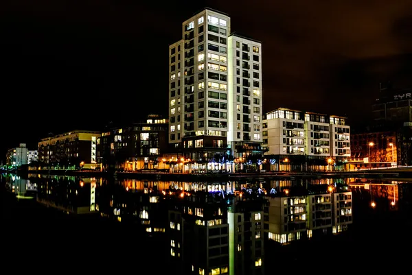 Grand Canal dock, Dublin, Irlanda — Fotografia de Stock