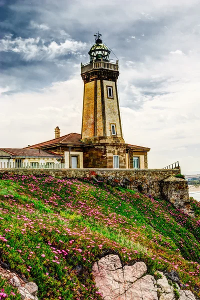 Deniz feneri asturias, İspanya — Stok fotoğraf