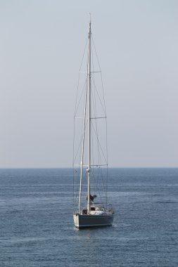 Yat ile deniz manzarası