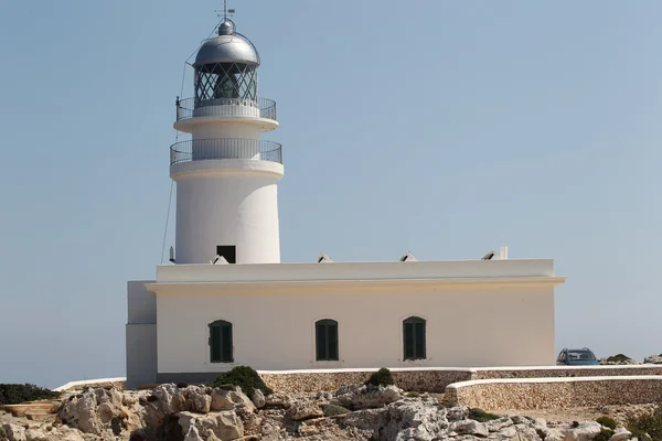 Vuurtoren op het eiland menorca — Stockfoto