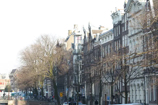 Op de straten van amsterdam, Nederland — Stockfoto