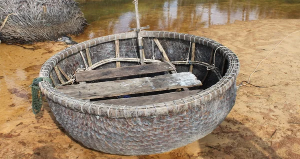 Barca, pescatori di barche vietnamiti — Foto Stock