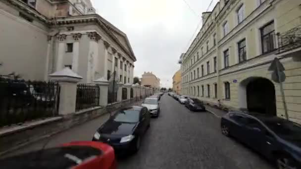 Volo Sull Isola Vasilievsky San Pietroburgo Russia — Video Stock