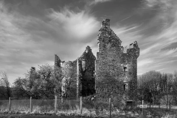 Ancient Ruins Old Auctions House Castle Sits Roughly South West — Stok fotoğraf