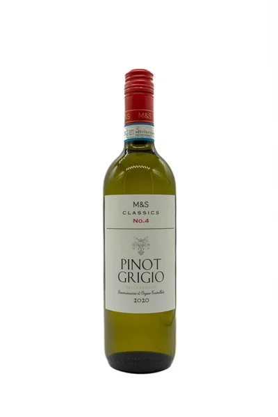 Irvine Scotland December 2021 Bottle Branded Classics Pinot Grigio White — Photo