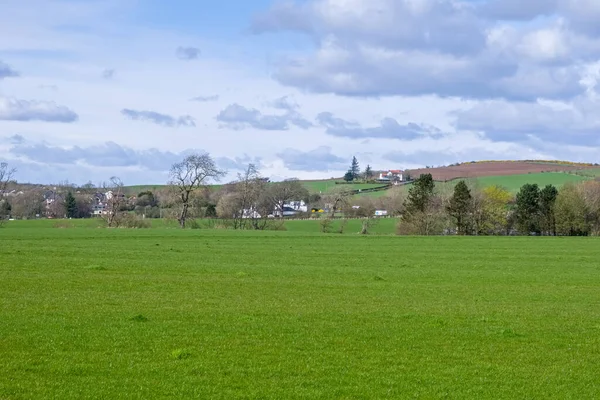 Ser Upp Till Highgrove Området Barassie Nära Troon Skottlands Västkust Stockbild