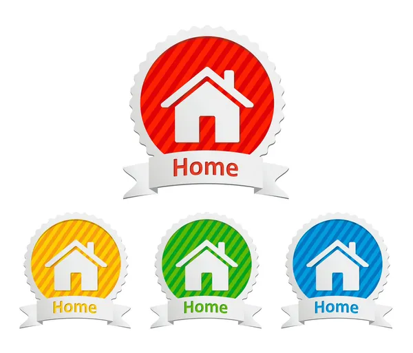 Vector home icons — Stock Vector