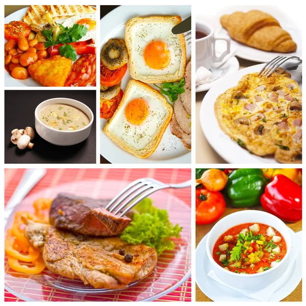 Collage de alimentos — Foto de Stock