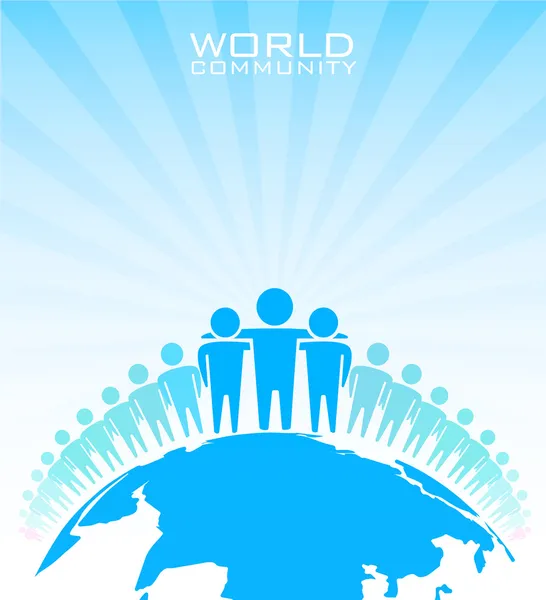 World community - vector illustration — Stock Vector