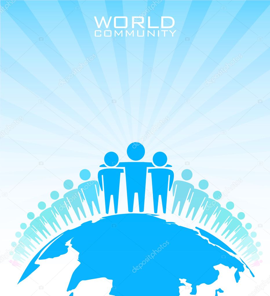 World community - vector illustration