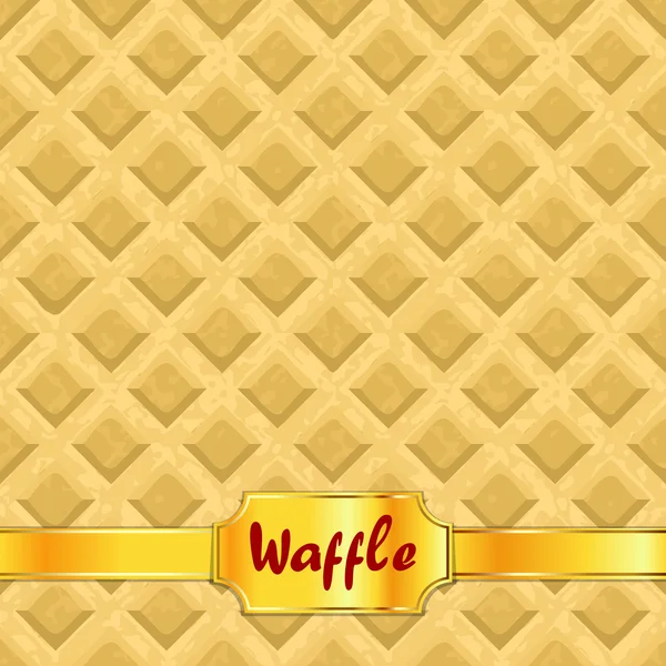 Padrão de waffles textura sem costura — Vetor de Stock