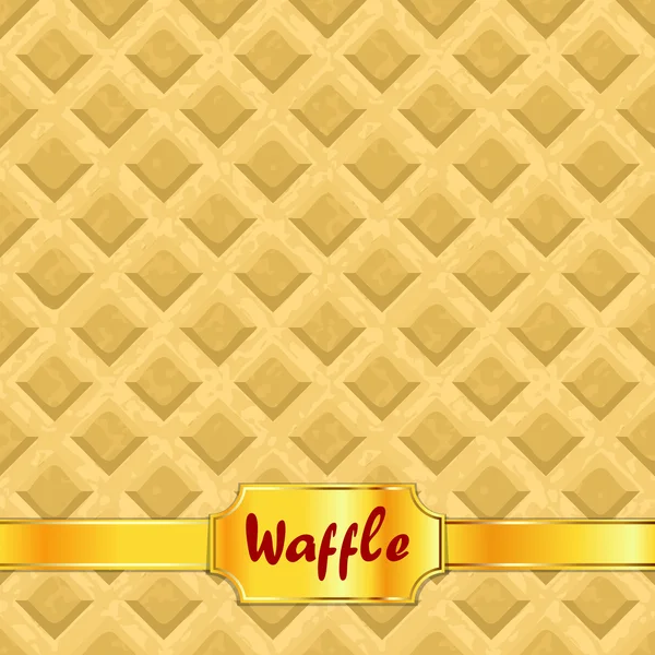 Waffle modello texture senza soluzione di continuità — Vettoriale Stock