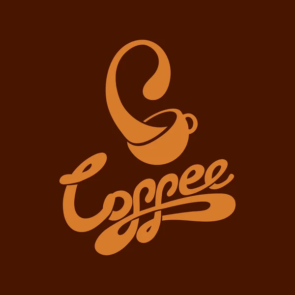 Lettering café —  Vetores de Stock