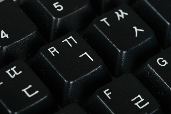 Close up of computer or laptop keyboard