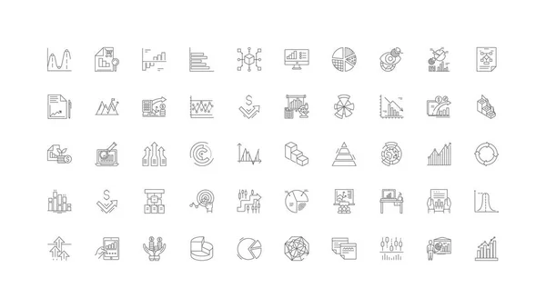 Ranking Concept Illustration Linear Icons Line Signs Set Vector Set — Διανυσματικό Αρχείο