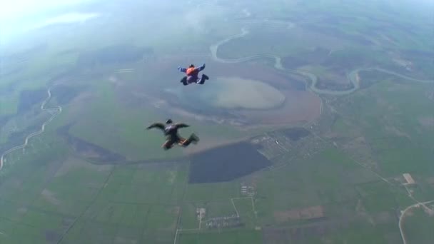 Skydiving videa. — Stock video