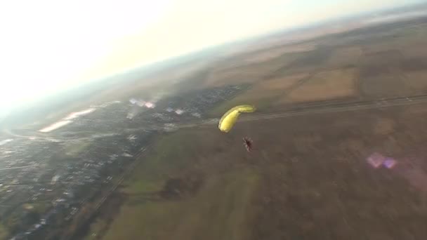 Vidéo de parachutisme .