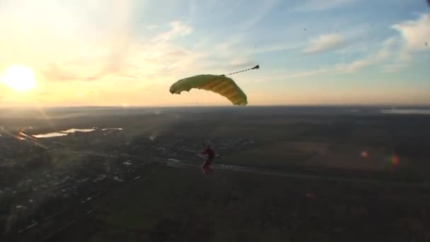 Vidéo de parachutisme .