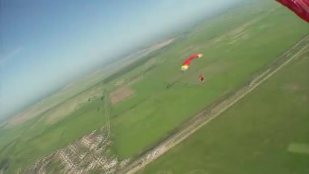 Vidéo de parachutisme . — Video