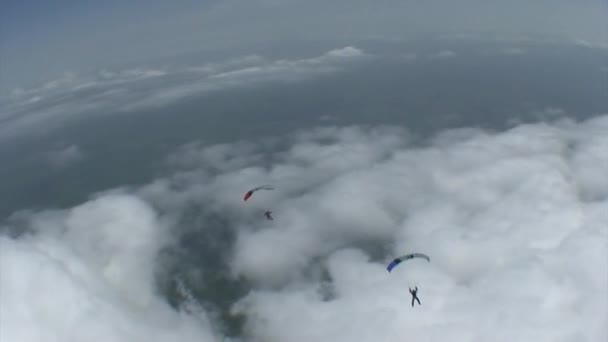 Skydiving vídeo — Vídeo de Stock