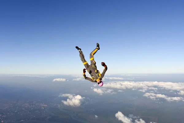 Fallschirmsprung-Foto. — Stockfoto