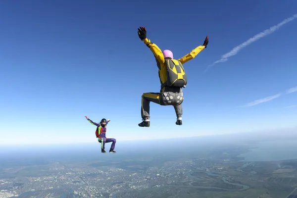 Skydiving foto . — Foto Stock