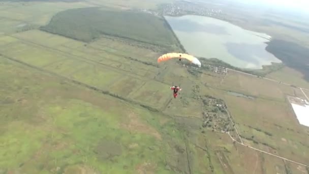 Video de paracaidismo . — Vídeos de Stock