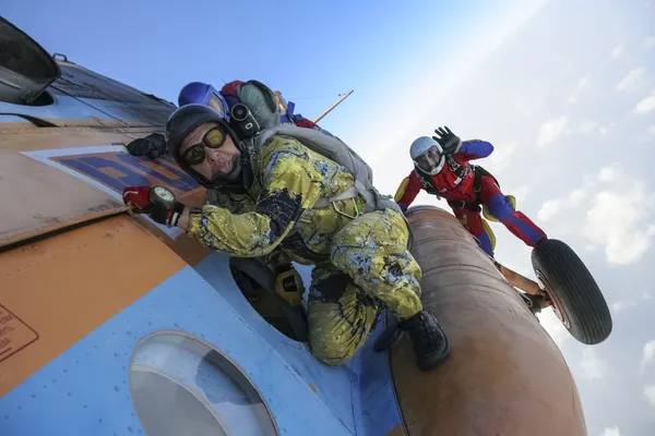 Skydiving photo — Stock Photo, Image