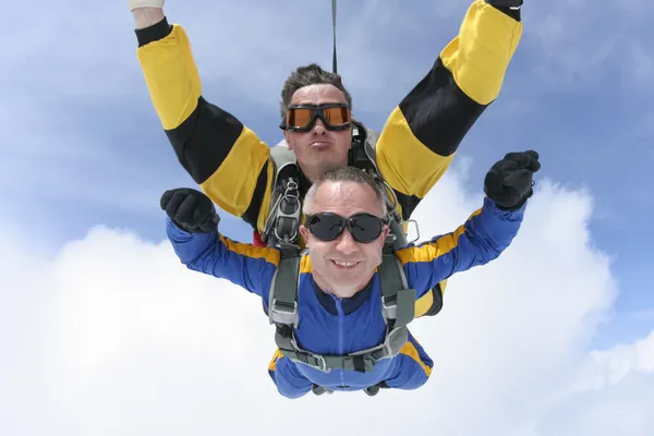 Skydiving. Tandem. — Fotografia de Stock