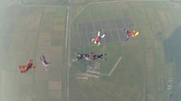 Skydiving วิดีโอ — วีดีโอสต็อก