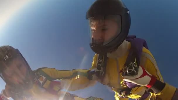 Skydiving video — Stock Video