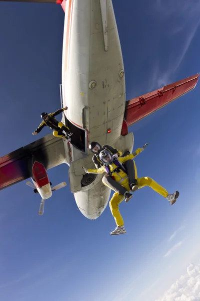 Skydiving foto . — Foto Stock