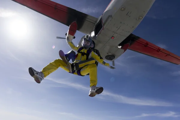 Skydiving foto . — Foto Stock