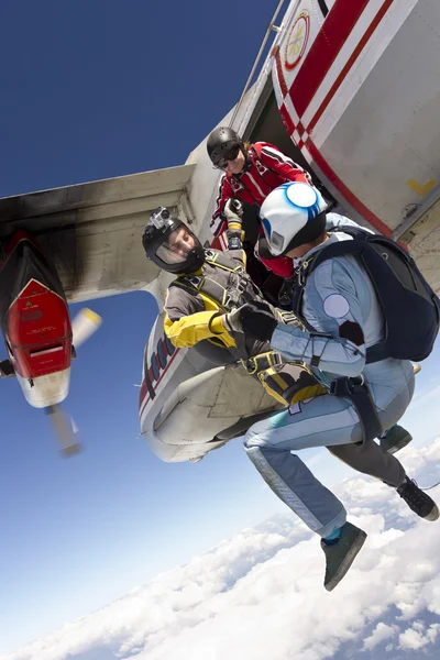 Skydiving photo. — Stock Photo, Image