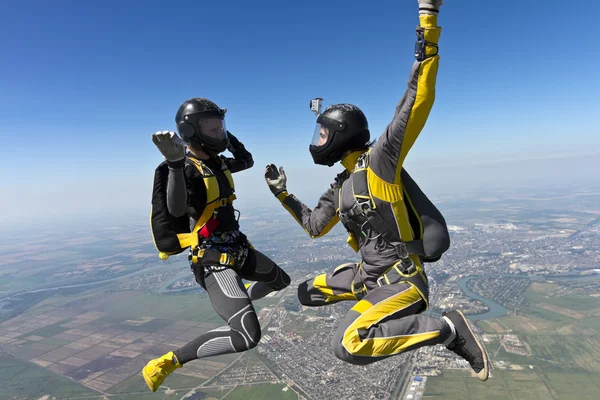 Skydiving foto . — Foto Stock