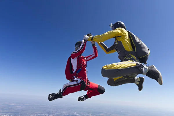 Fallschirmsprung-Foto. — Stockfoto