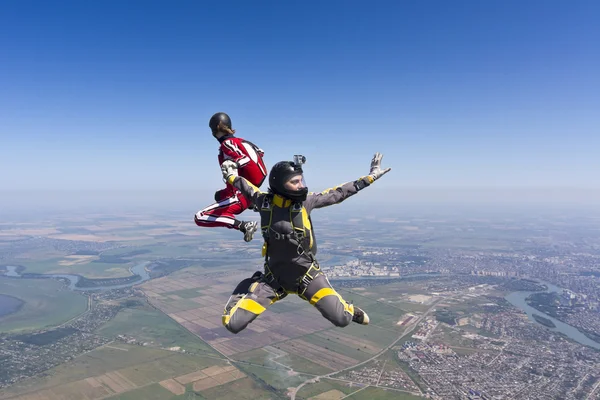 Skydiving foto . — Foto Stock