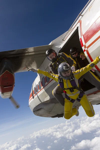 Skydiving fotoğraf. Telifsiz Stok Fotoğraflar