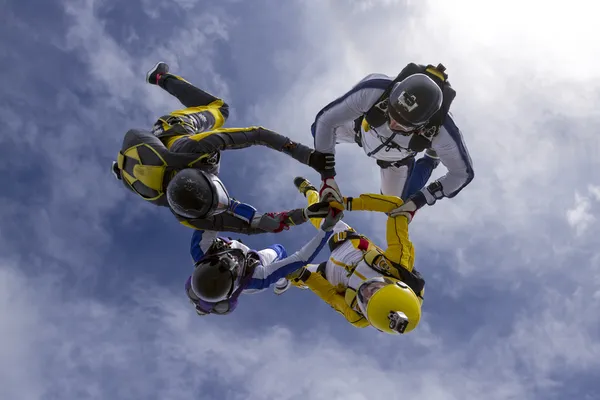 Group of skydivers. — Stock Photo, Image