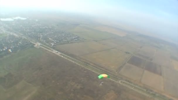 Parachutiste dans le ciel — Video