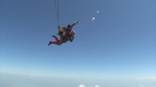 Skydiving videa — Stock video