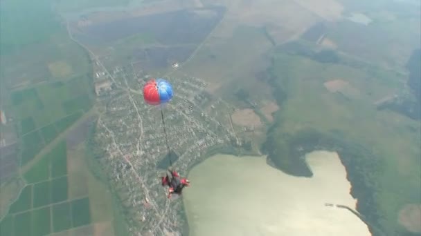 Skydiving vídeo — Vídeo de Stock