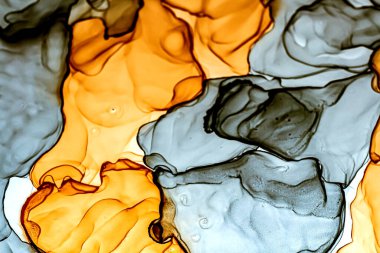 Soyut renk arkaplanı, el yapımı alkol boyası, sıvı mürekkep tekniği.