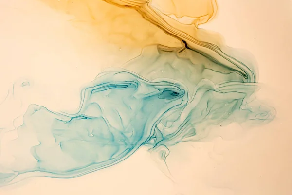 Soyut Renk Arkaplanı Yapımı Alkol Boyası Sıvı Mürekkep Tekniği — Stok fotoğraf