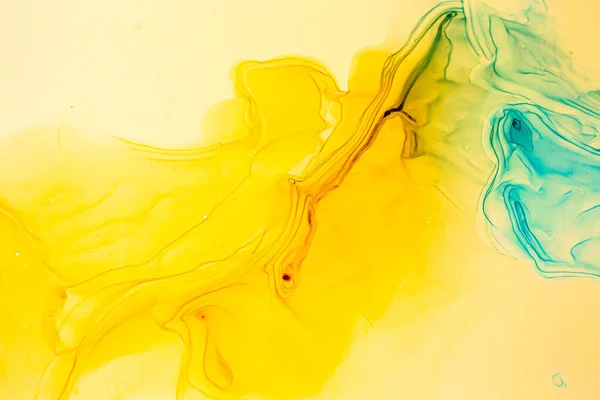 Abstracte Kleur Achtergrond Met Hand Getrokken Alcohol Schilderen Vloeibare Inkt — Stockfoto